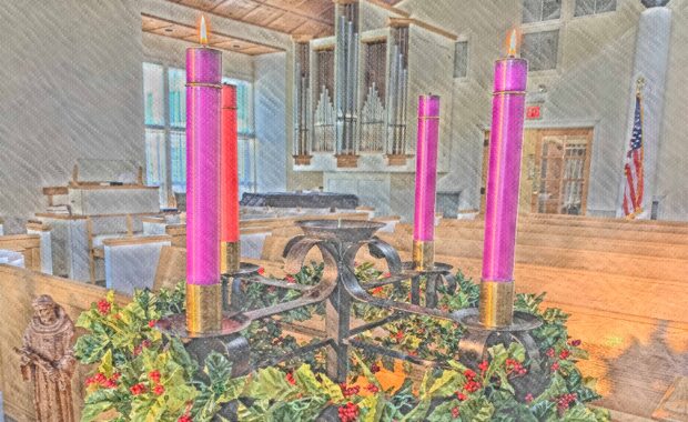 Advent Candles full Painting