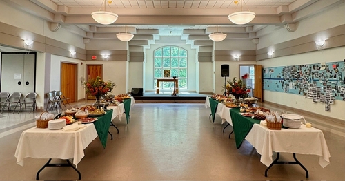 banquet hall with tables